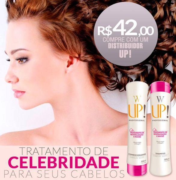 Shampoos e Condicionadores da Linha UP! Hair.